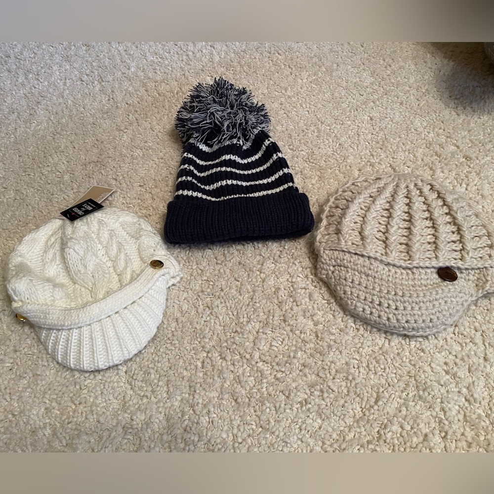 Three Knit Hats